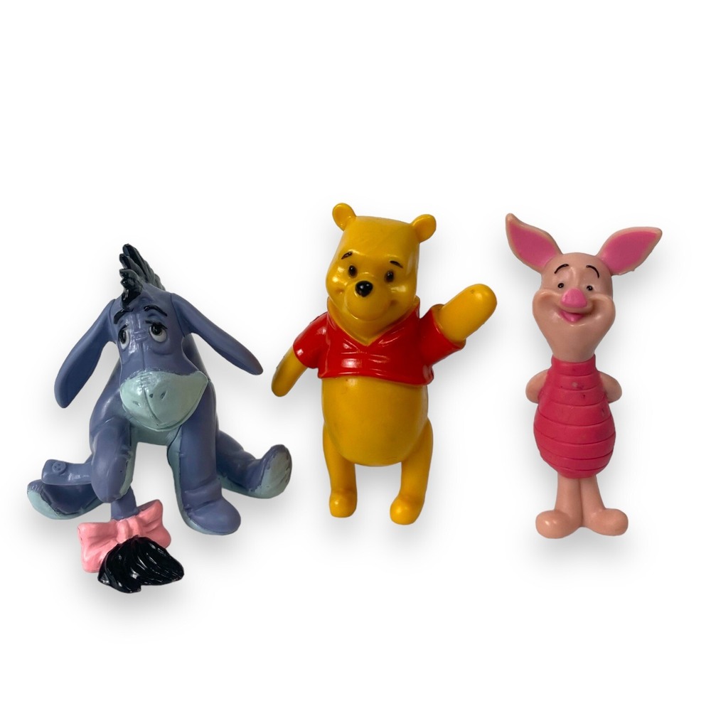 Disney Winnie the Pooh Piglet Eeyore Figurines Play Set Toys Kids Gift C14Q